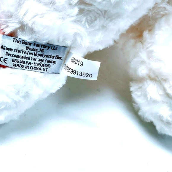 The Bear Factory Signature Collection White 13" Polar Bear Stuffed Plush Toy - Picture 3 of 8